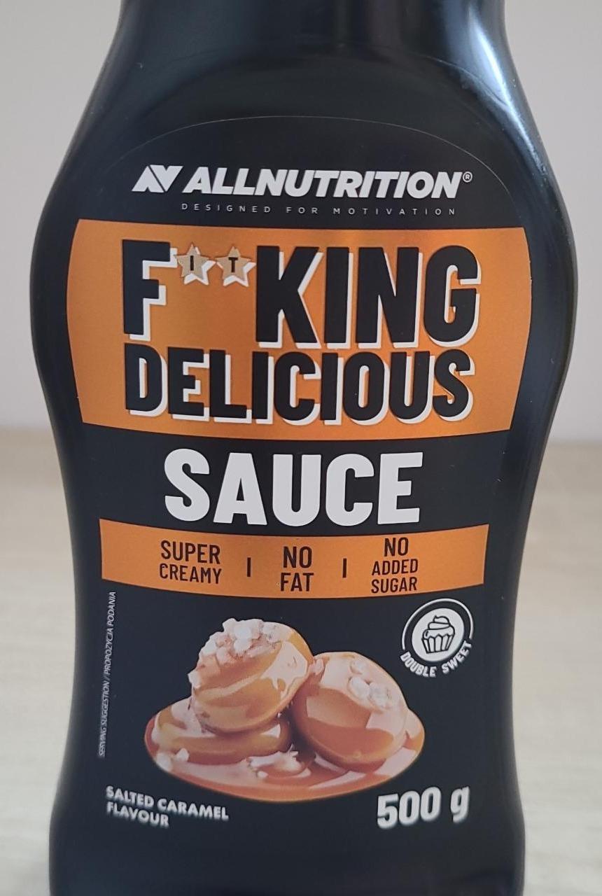 Fotografie - Fitking delicious sauce Salted caramel Allnutrition