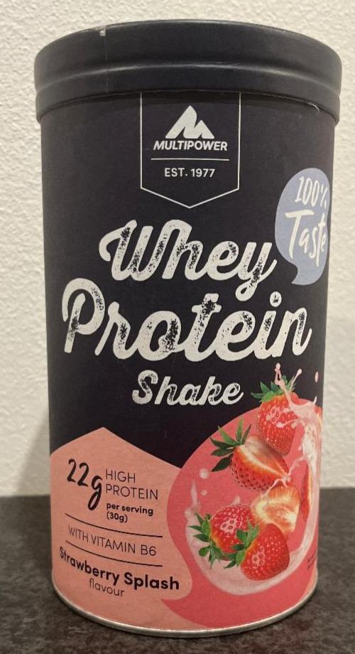 Fotografie - Whey Protein Shake Strawberry Splash Multipower