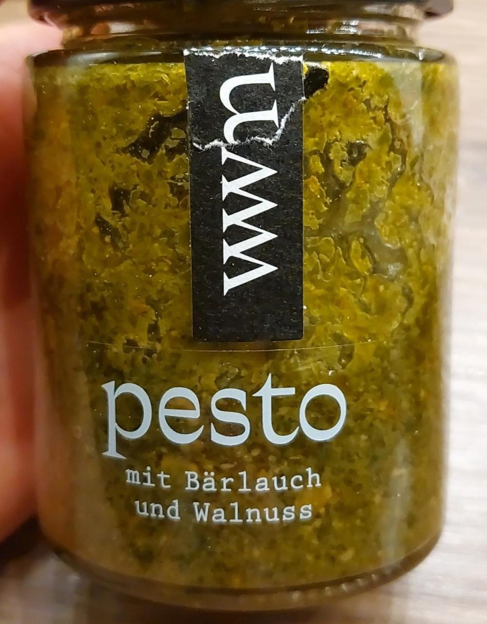 Fotografie - Pesto mit Bärlauch und Walnuss Wurm