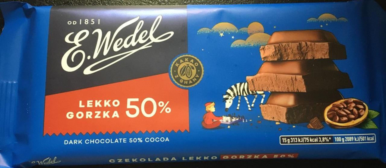 Fotografie - czekolada lekko gorzka 50%