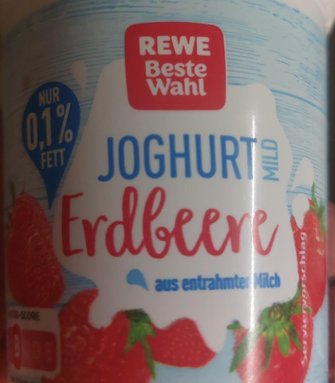 Fotografie - Jogurt mild erdbeere Rewe