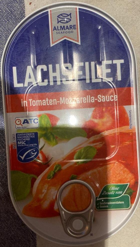 Fotografie - Lachsfilet in Tomaten-Mozzarella-Sauce Almare Seafood