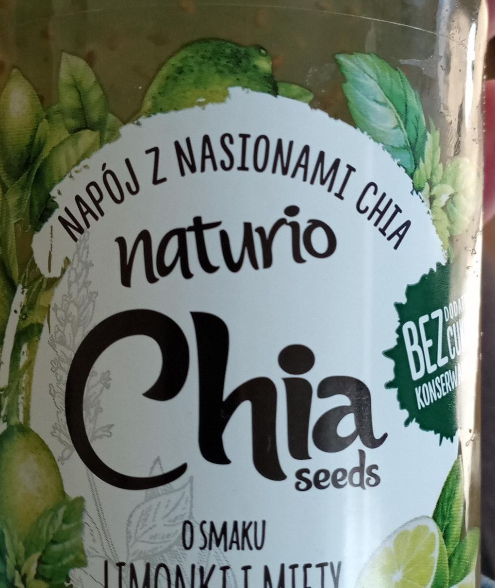 Fotografie - Napój z nasionami Chia seeds o smaku Limonki i Mięty Naturio