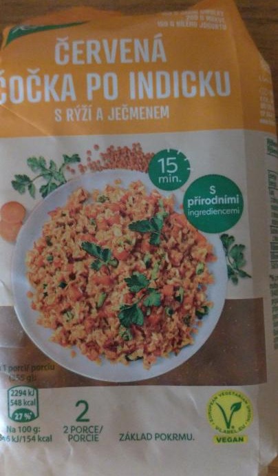Fotografie - Červená čočka po indicku s rýží a ječmenem Knorr