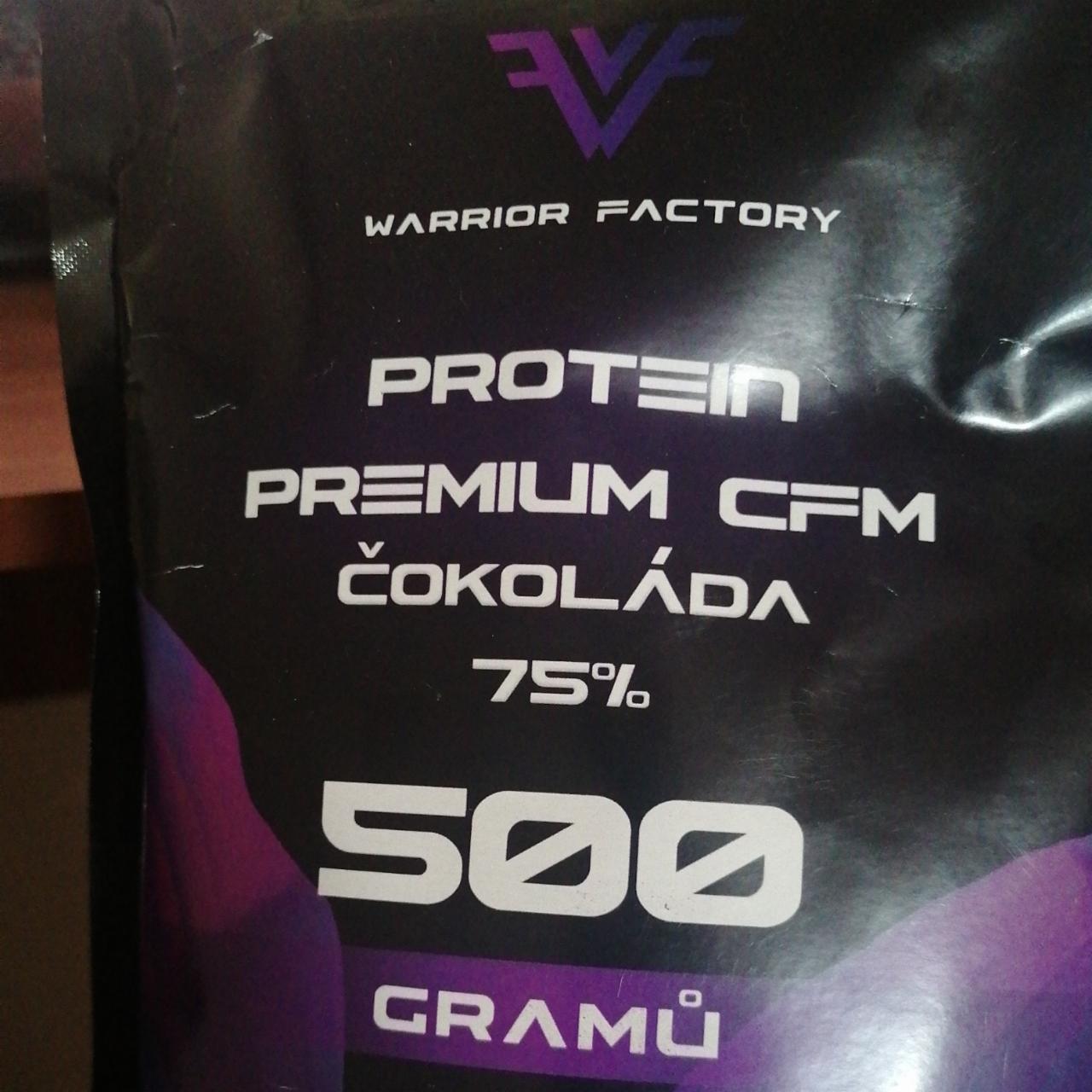 Fotografie - Protein Premium CFM čokoláda 75% Warrior Factory