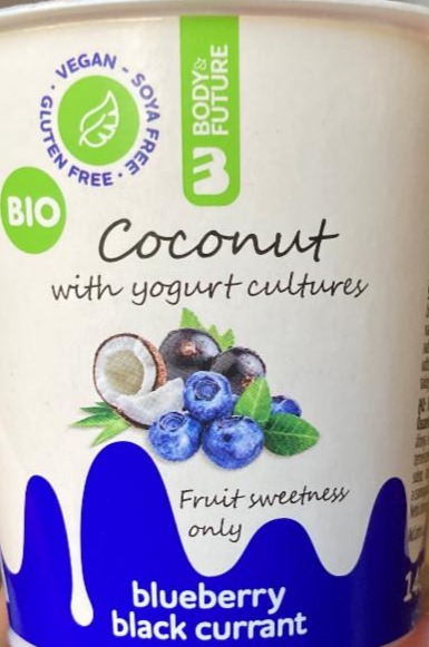 Fotografie - BIO Coconut with yogurt cultures blueberry & black currant
