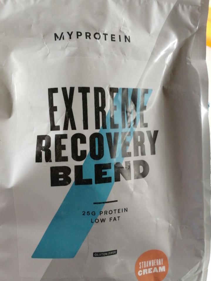 Fotografie - Extreme Recovery Blend Strawberry Cream Myprotein