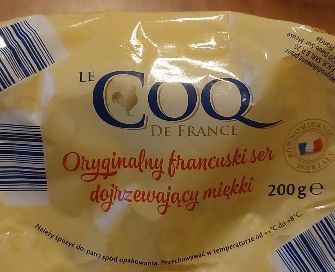 Fotografie - Oryginalny francuski ser dojrzewający miękki Le COQ