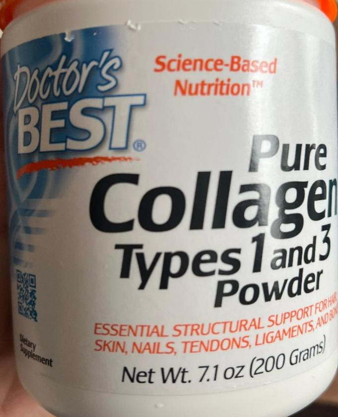 Fotografie - Pure Collagen type 1 and 3 powder Doctor's Best
