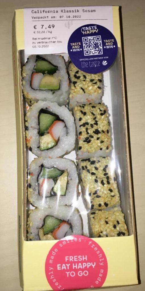 Fotografie - Sushi California Klassik Sesam Eat Happy