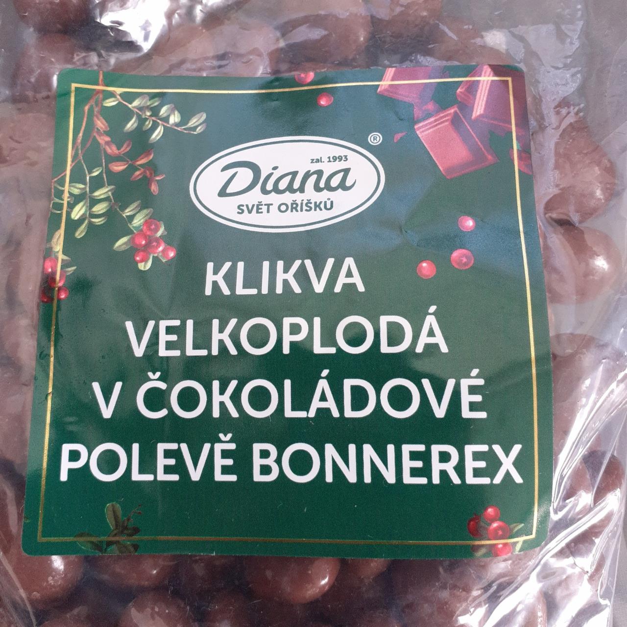 Fotografie - Klikva velkoplodá v čokoládové polevě Bonnerex Diana Svět oříšků
