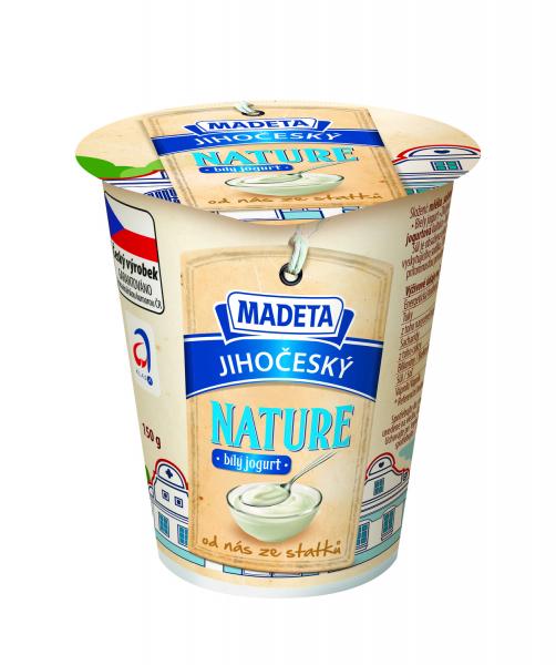 Fotografie - Jihočeský Nature bílý jogurt 3,1% Madeta
