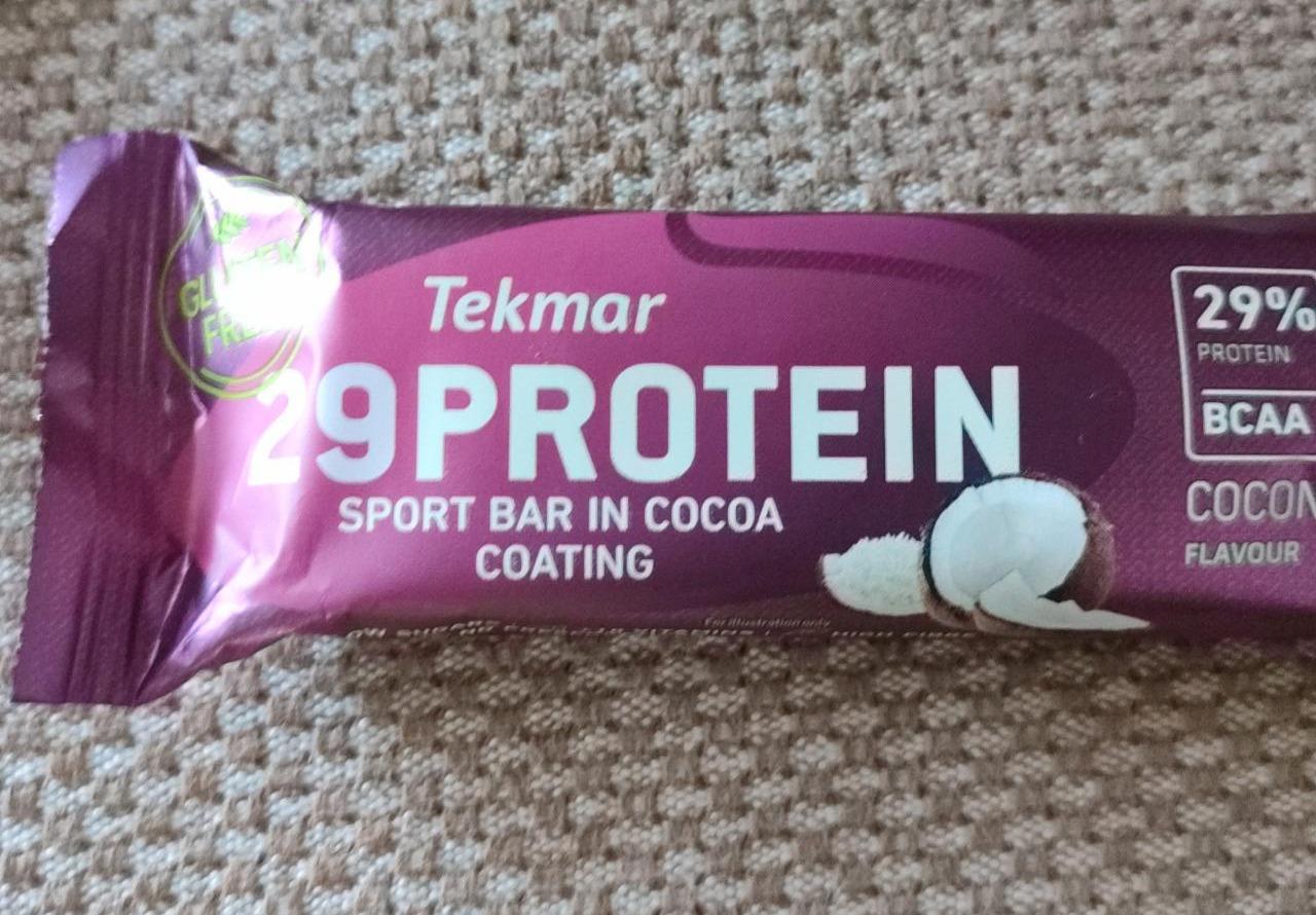 Fotografie - 29 Protein Sport Bar in Cocoa Coating Coconut flavour Tekmar
