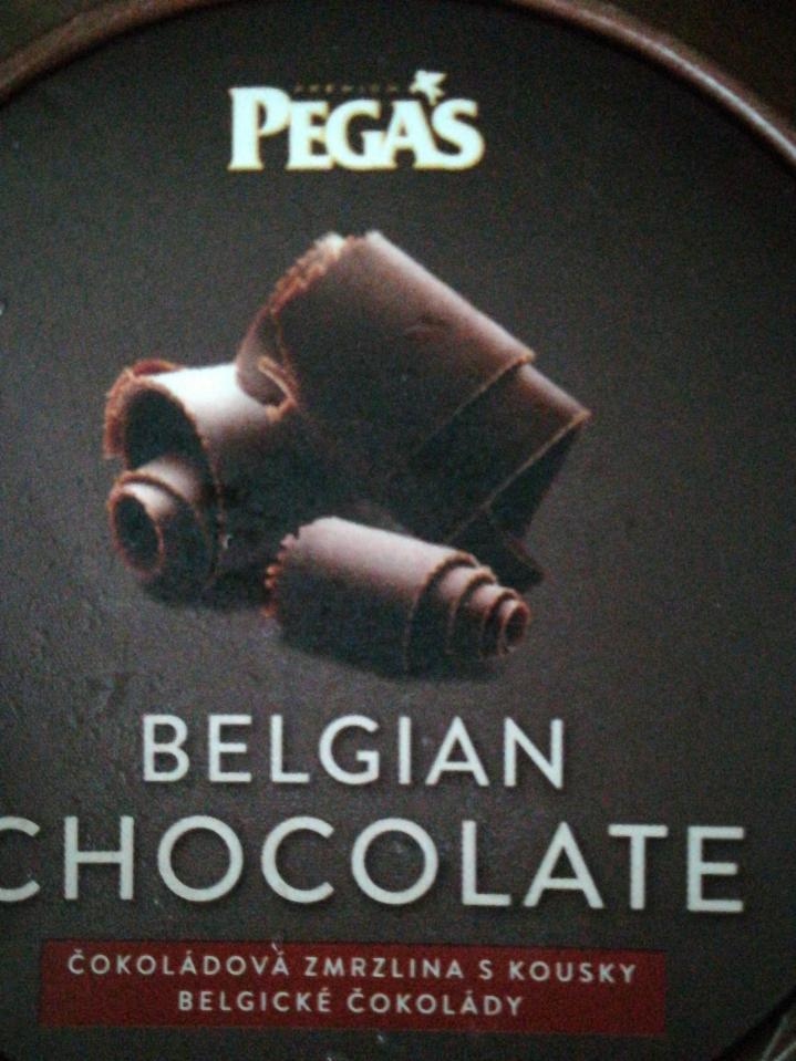 Fotografie - Belgium chocolate čokoládová zmrzlina s kousky belgické čokolády Pegas