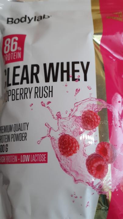 Fotografie - Clear whey protein Raspberry rush Bodylab