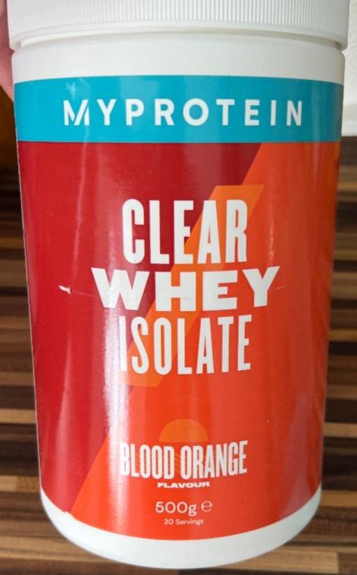 Fotografie - Clear Whey Isolate Blood Orange Myprotein
