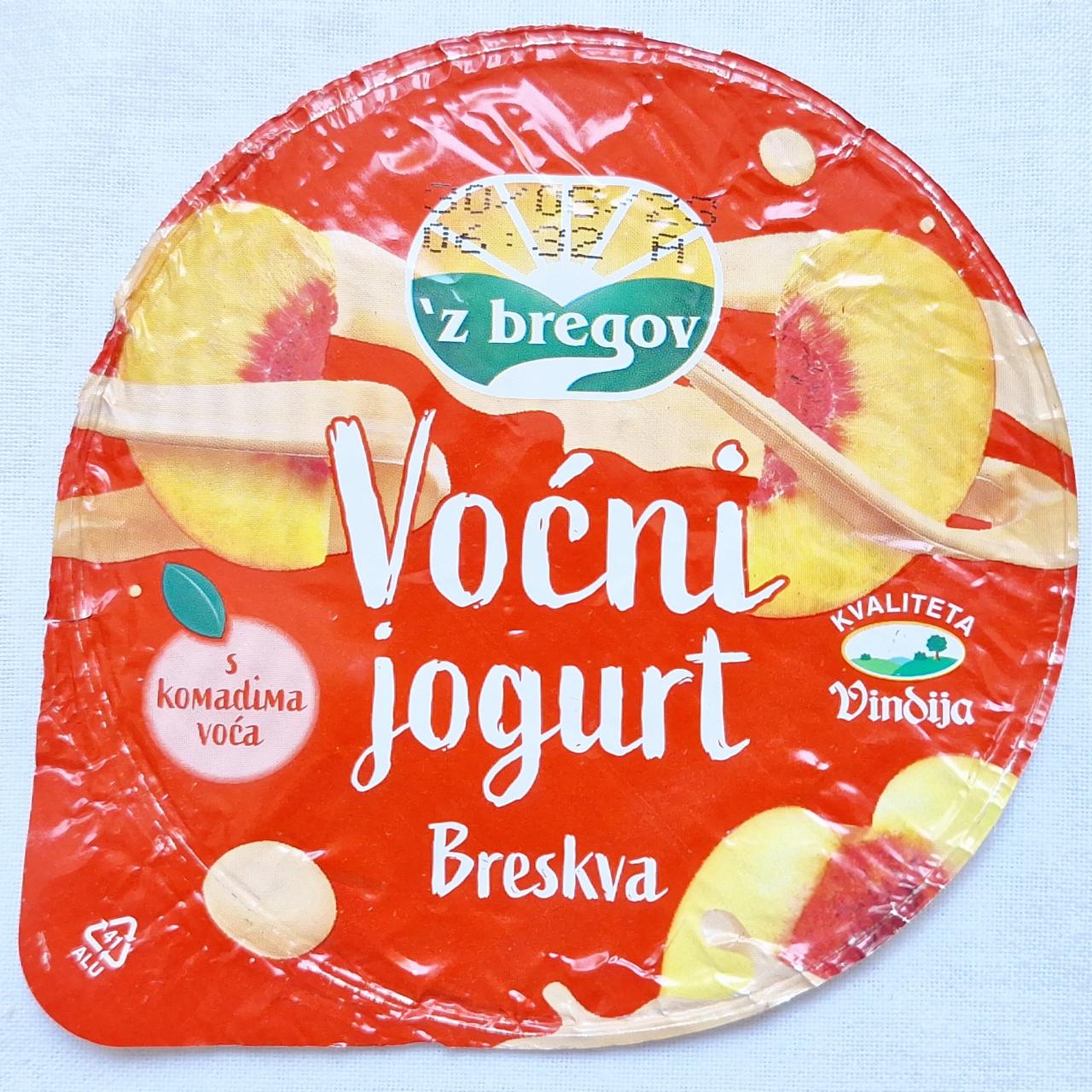 Fotografie - Voćni jogurt Breskva Z bregov