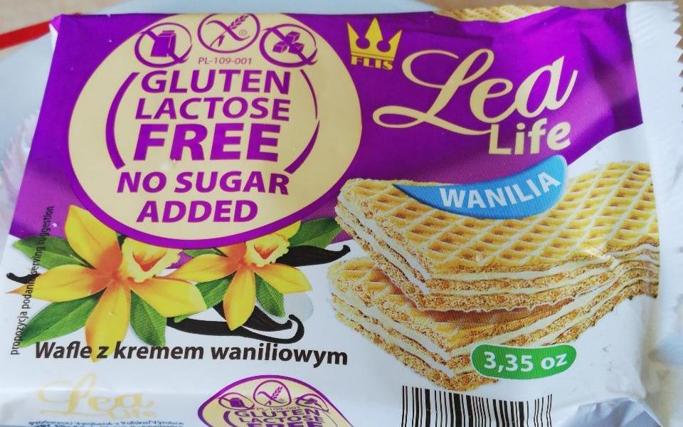 Fotografie - gluten lactose free vanilkové oplatky Lea Life