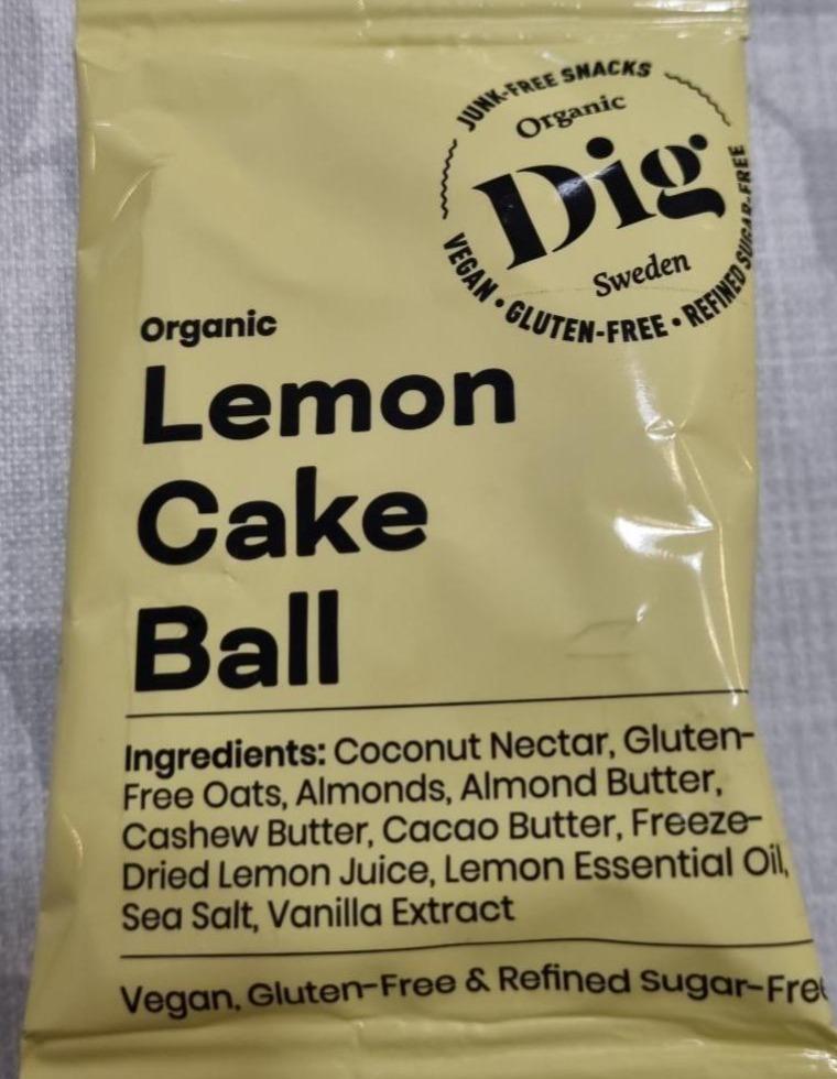 Fotografie - Organic Lemon Cake Ball - Organic Dig Sweden