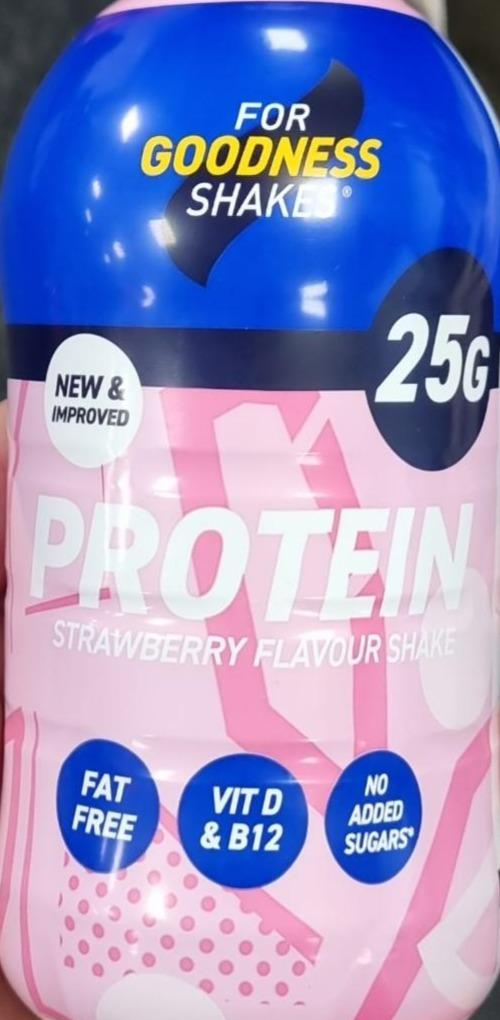 Fotografie - Protein Strawberry flavour shake For goodness shakes