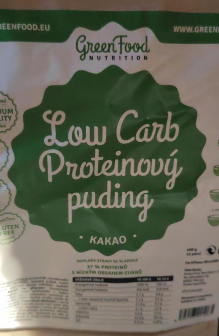Fotografie - Low Carb Proteinový puding Kakao GreenFood Nutrition