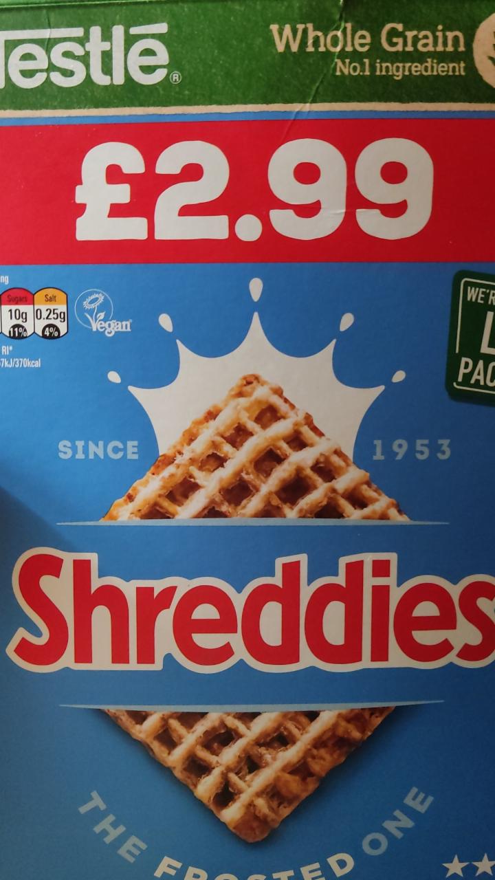 Fotografie - Shreddies whole grain Nestlé