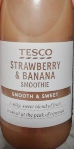 Fotografie - Strawberry and banana smoothie Tesco