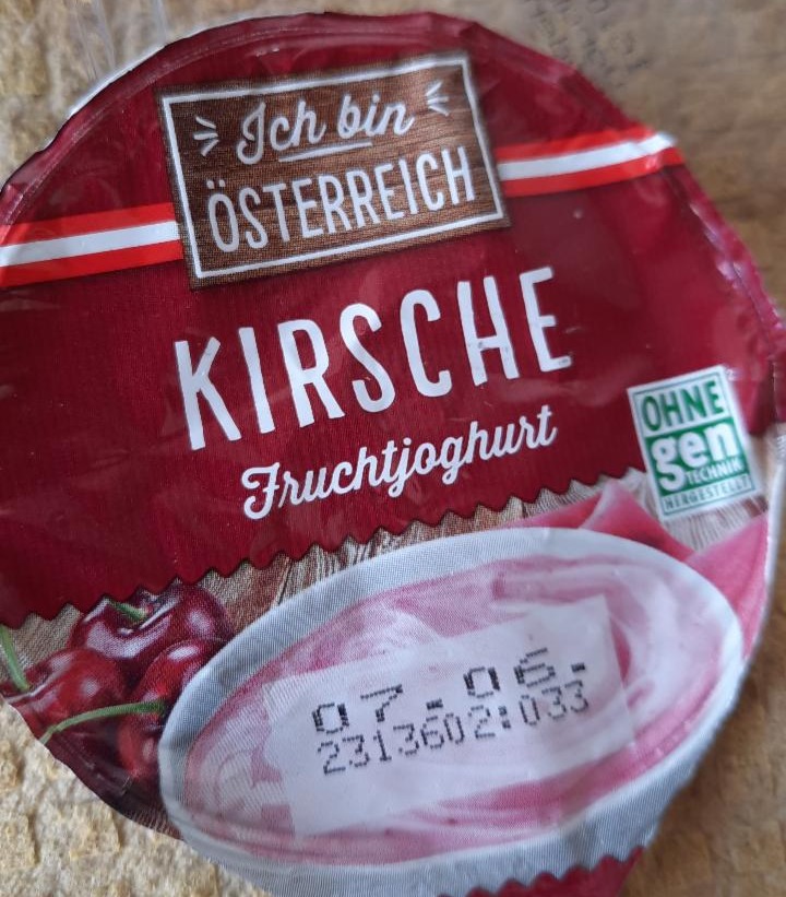 Fotografie - Fruchtjoghurt Kirsche Ich bin Österreich