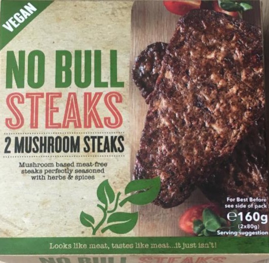 Fotografie - No bull steaks 2 mushroom steaks Iceland