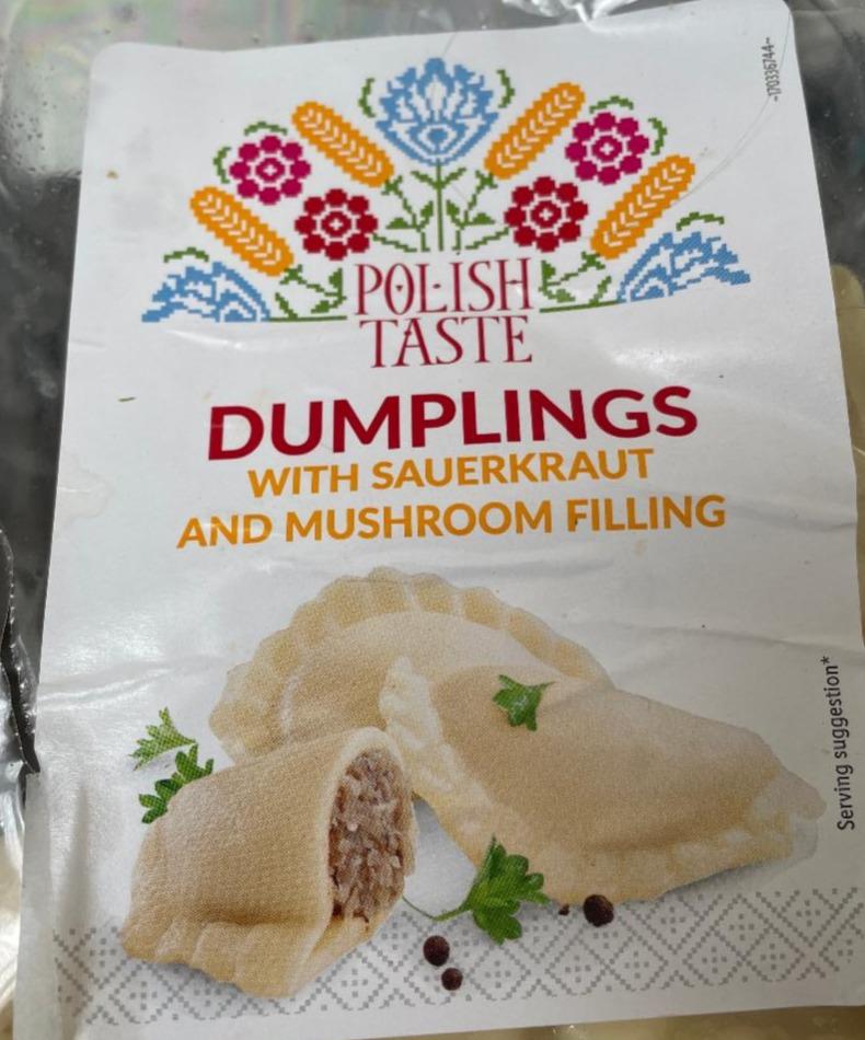 Fotografie - Dumplings with Sauerkraut and Mushroom filling Polish Taste