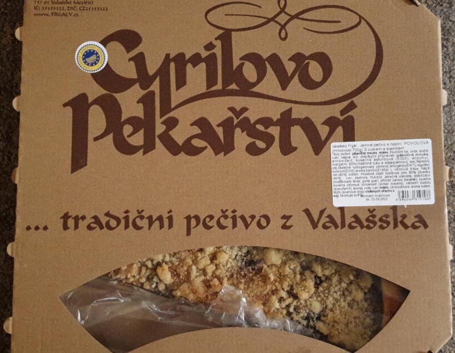 Fotografie - Valašský frgál povidla Cyrilovo pekařství