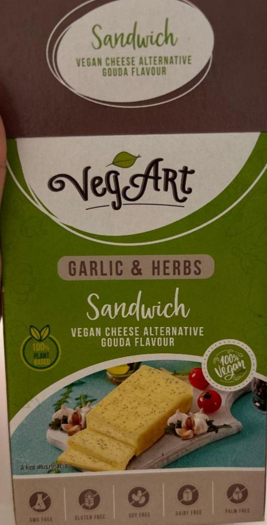 Fotografie - Garlic & Herbs Sandwich VegArt
