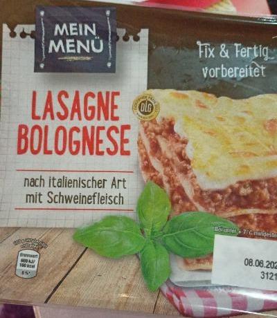 Fotografie - Lasagne Bolognese Mein Menü