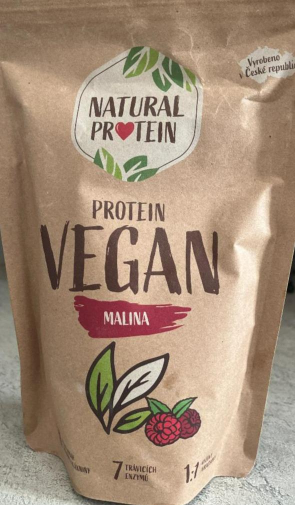 Fotografie - Protein vegan malina Natural protein
