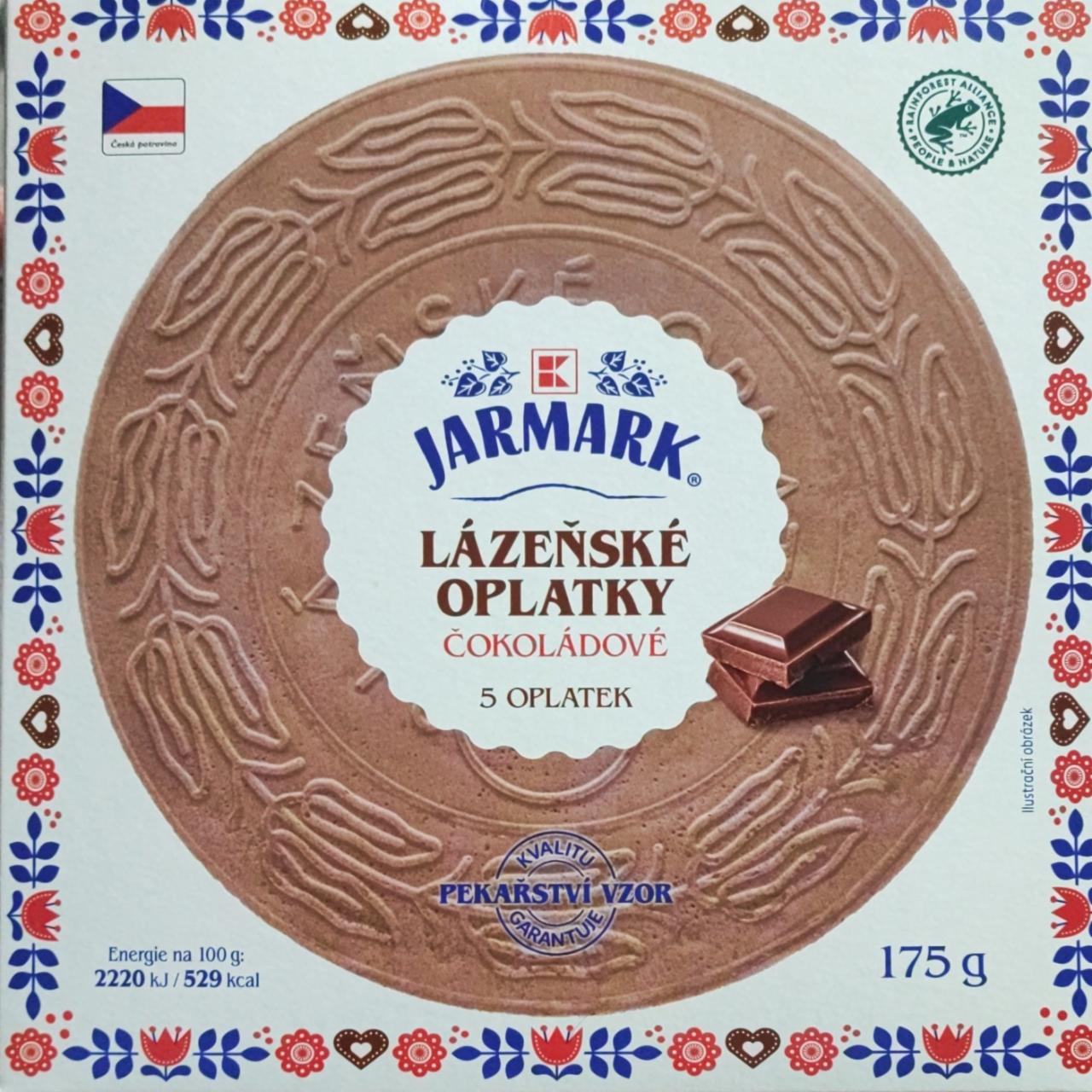 Fotografie - Lázeňské oplatky čokoládové K-Jarmark