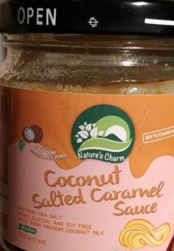 Fotografie - coconut salted caramel sauce (kokosová poleva - slaný karamel) Natures Charm