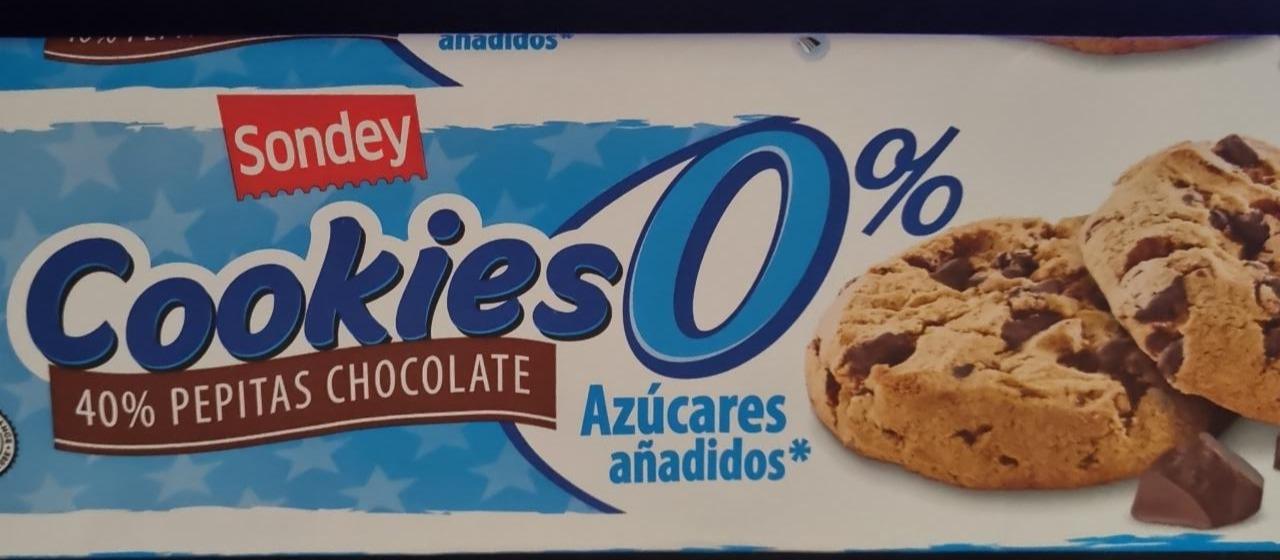 Fotografie - Cookies 40% pepitas chocolate 0% Azúcares añadidos Sondey