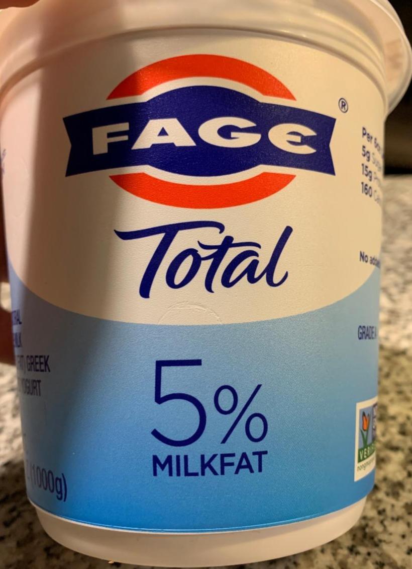 Fotografie - Yoghurt Total 5% Milkfat Fage
