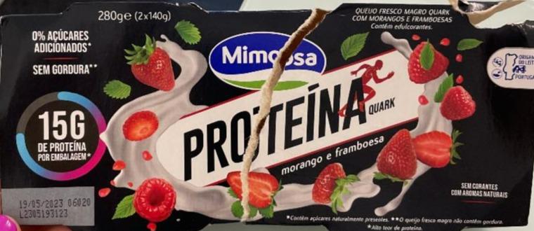 Fotografie - Proteina Quark Morango e Framboesa Mimosa