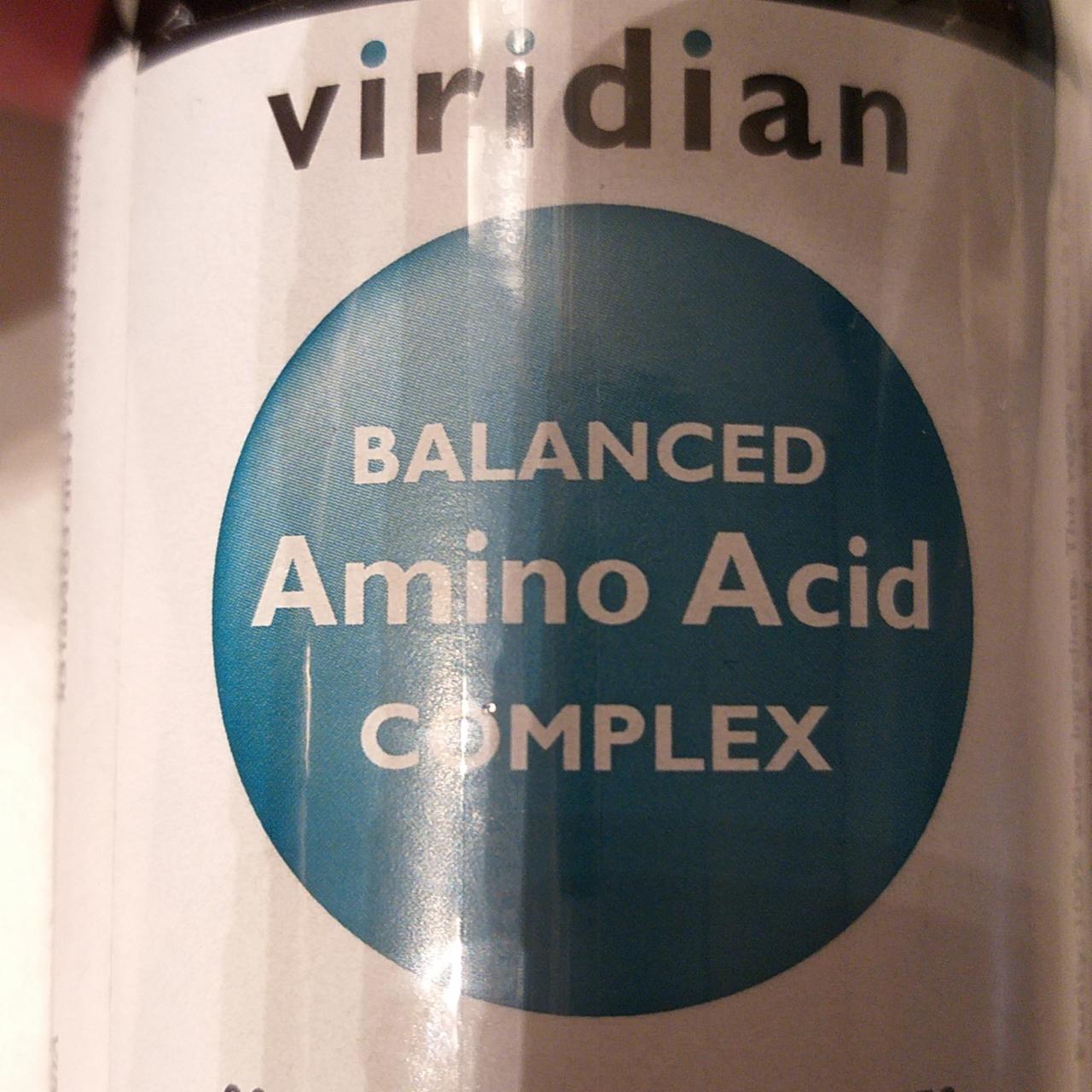 Fotografie - Balanced Amino Acid Complex Viridian