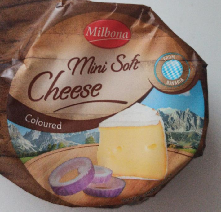 Fotografie - Mini soft cheese coloured Milbona