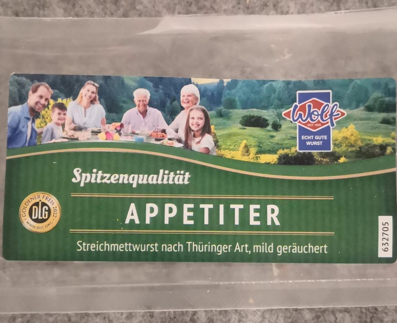 Fotografie - Appetiter Streichmettwurst nach Thüringer Art, mild geräuchert Wolf