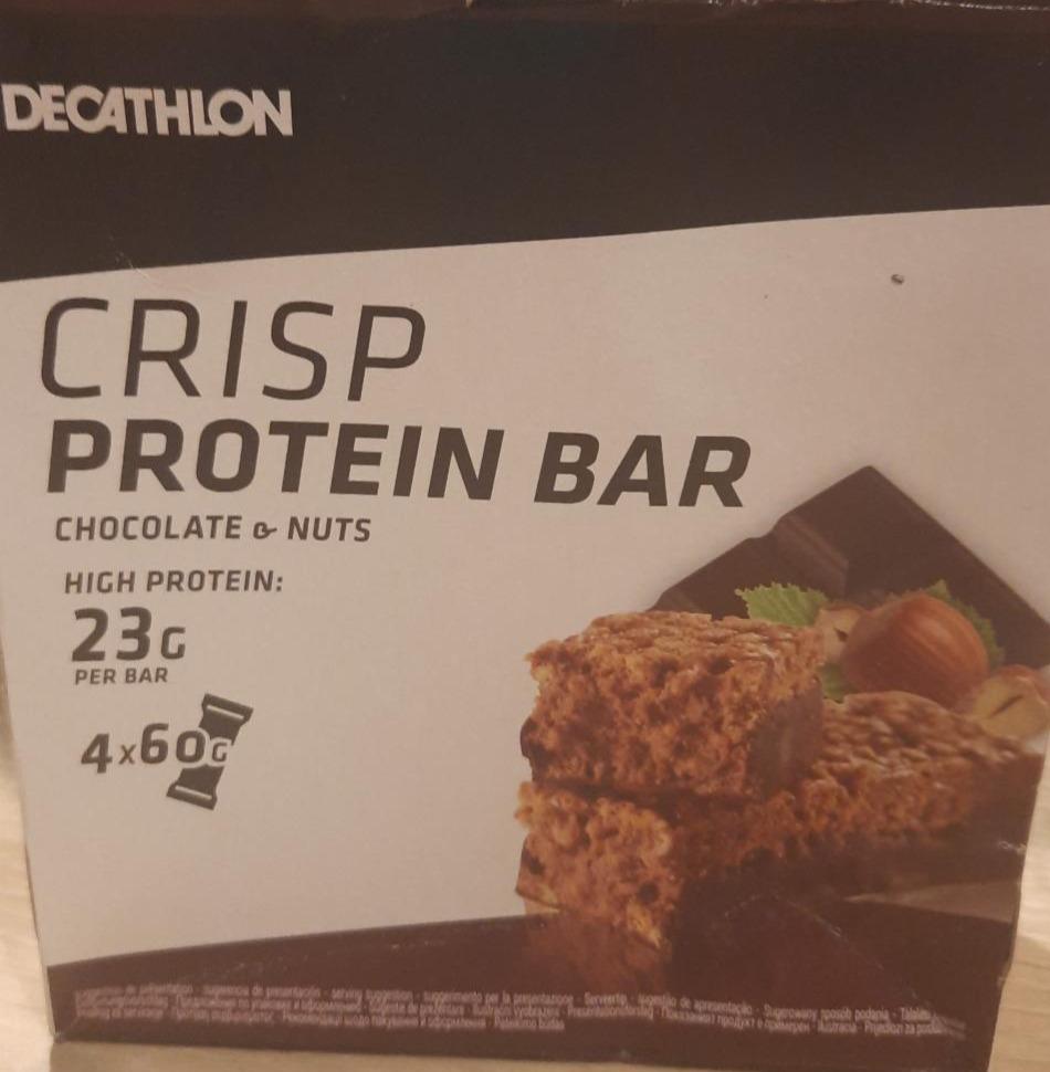 Fotografie - Crisp Protein Bar Chocolate & Nuts Decathlon