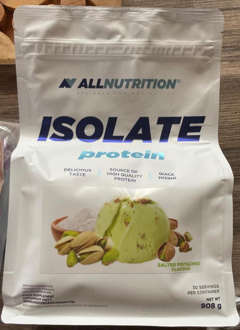 Fotografie - AllNutrition Isolate Protein Salted Pistachio