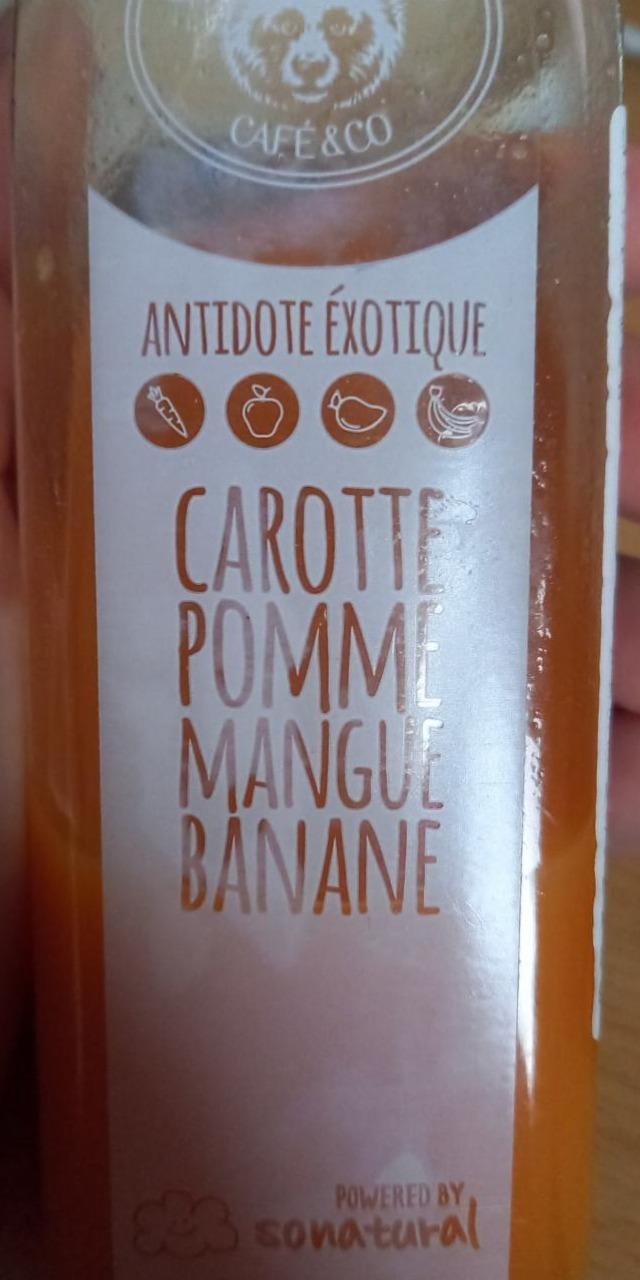 Fotografie - Antidote Éxotique Carotte Pomme Mangue Banane Columbus Café & Co