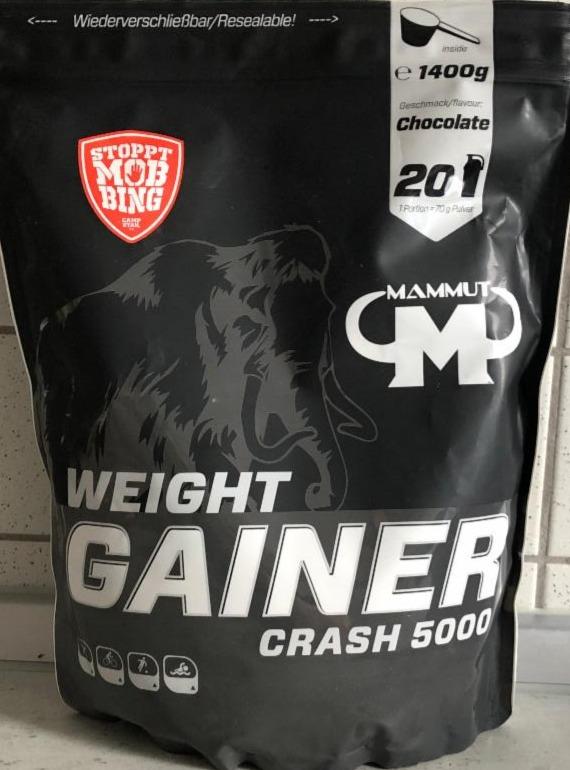 Fotografie - Weight Gainer Crash 5000 Chocolate Mammut