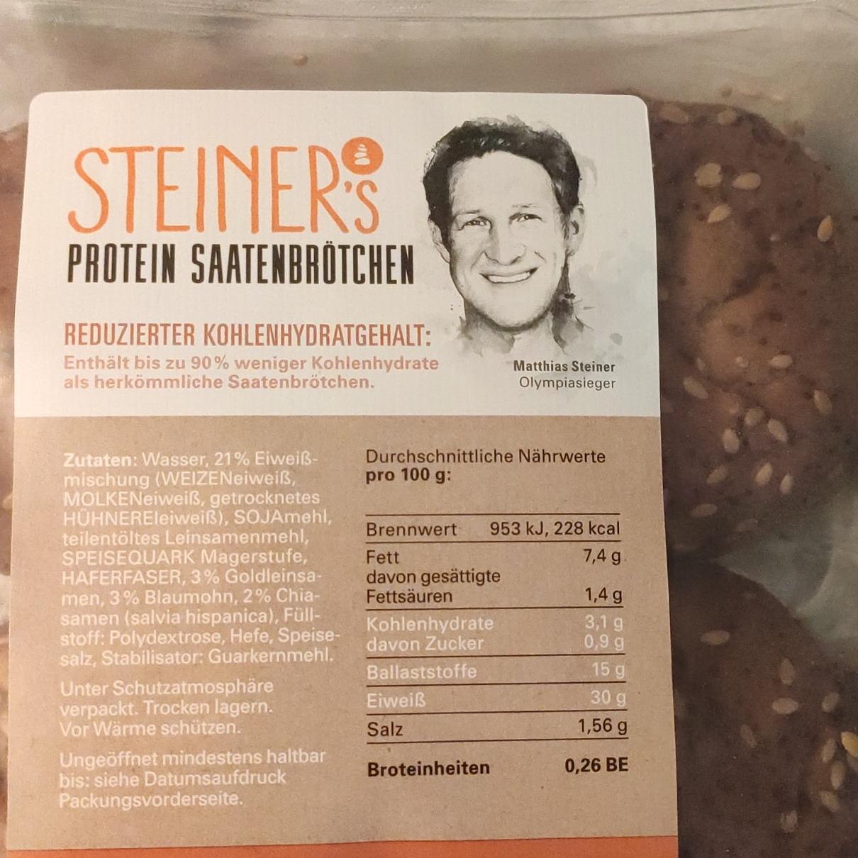 Fotografie - Protein Saatenbrötchen Steiner's