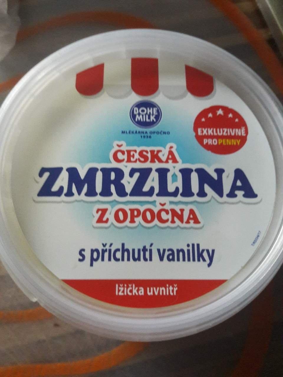 Fotografie - Česká zmrzlina z Opočna s příchutí vanilky Bohemilk