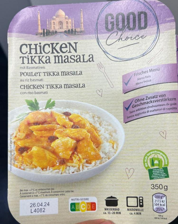 Fotografie - Chicken tikka masala Good choice