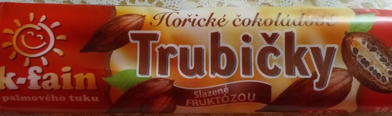 Fotografie - Hořické čokoládové trubičky slazené fruktózou Ok-fain